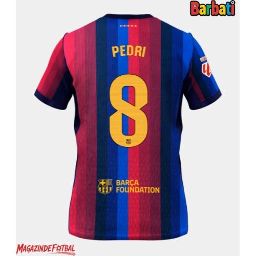 Barcelona Pedri Gonzalez #8 Tricou Fotbal Replică 2026-27 Barbati Acasa Barcelona Pedri Gonzalez #8 Tricou Fotbal Replică 2026-27 Barbati Acasa